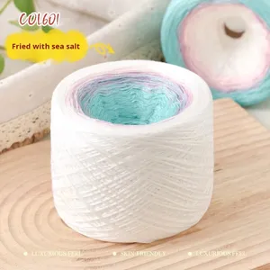 Fil mélangé en coton mercerisé 300g teint anti-boulochage OE Technics pour tricot à la main haute ténacité - Product Image 6