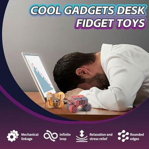 TOYSRUNNER Plastic <b>Desk</b> Stress Relief Fidget Toys Designed for Quiet Sensory Interaction <b>Work</b> Office Study Concentration Support - Product Image 4