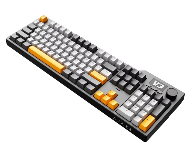 85-Key Mechanical Gaming Keyboard with Wrist Rest Wired for Win/IOS 2.4G+ Bluetooth-Computer Accessory