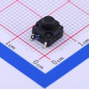 K2-1839SP-E4SW-02 Tactile Switch SMD-4P,6.2x6.2mm Switch Single Pole Single Throw Round Button 2.5N Vertical Mount - Product Image 1