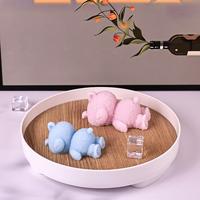 M40442 Moule en silicone pour décoration ours Nod, mousse au chocolat, pincement de gâteau, gelée d'ours, dessert