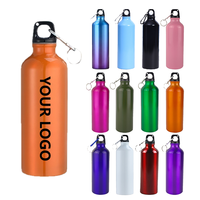 Bouteille d'eau en aluminium vierge pour sport en plein air, 500ml, 750ml, 1000ml, recyclée, à prix d'usine, avec couvercle, personnalisable avec logo d'entreprise pour vélo