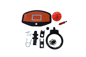 Funjump Vente en gros Accessoires pour trampoline Couverture de pluie Échelle à ressort Toile de saut Cadre de basket-ball pour trampolines - Product Image 6