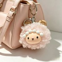 Nouveau Pendentif en Peluche Mouton Bouclé Brodé à la Main 2026, Forme de Mouton, Doux et Mignon, Porte-clés, Accessoire de Sac, Petit Cadeau