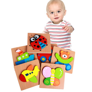 <span class=keywords><strong>Puzzle</strong></span> 3D in Legno a Forma di Animali Cartoon per Bambini, Giocattoli Educativi <span class=keywords><strong>Montessori</strong></span>, Set di <span class=keywords><strong>Puzzle</strong></span> in Legno - Product Image 6