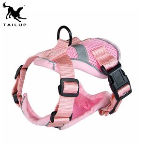 2021年流行の通気性のある猫用ハーネス、反射素材、無地、脱走防止、猫の散歩用 - Product Image 3