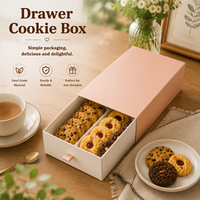 Boîte à biscuits personnalisée en carton écologique pour emporter, emballage pour boulangerie