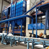 Ligne de production de moulage entièrement automatique pour sable d'argile et sable mouillé, avec composants essentiels : roulement, pompe, moteur, engine