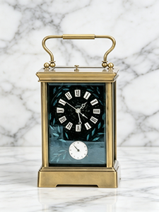 Reloj <span class=keywords><strong>de</strong></span> Carruaje Grande Estilo Boite con Caja <span class=keywords><strong>de</strong></span> Latón, Esfera <span class=keywords><strong>de</strong></span> Porcelana Esmaltada con <span class=keywords><strong>Pintura</strong></span> Artística y Escapamento Visible - Product Image 6