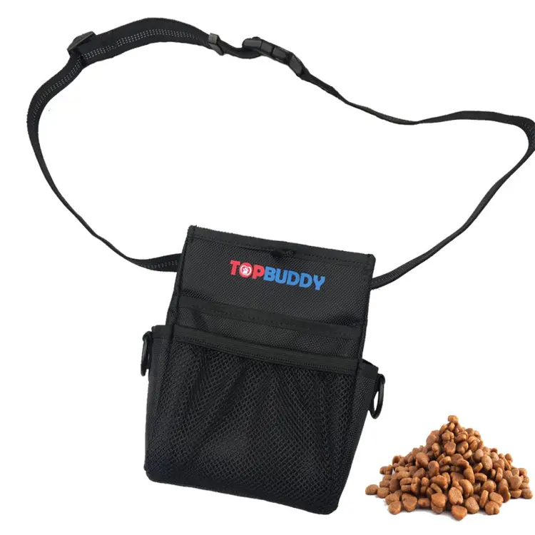 Aangepaste Kleur Zwarte Pet Dog Treat Pouch Met Sterke Magnetische Sluiting