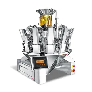 Machine de pesage combinée à 14 têtes Écrous Peseuse multi-têtes Machine de pesage et d'emballage automatique Remplisseuse de fruits