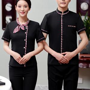 Uniformes Clásicos <span class=keywords><strong>de</strong></span> <span class=keywords><strong>Camarero</strong></span> y Camarera para Bar, Diseños <span class=keywords><strong>de</strong></span> Uniformes <span class=keywords><strong>de</strong></span> Restaurante OEM, Uniforme Formal <span class=keywords><strong>de</strong></span> <span class=keywords><strong>Camarero</strong></span> <span class=keywords><strong>de</strong></span> Algodón Asiático para Restaurante - Product Image 4