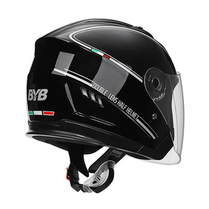 3/4 Half Face Abs Four Seasons Anti Fog Double Mirror Helmet Motorcycle Motor Cycle <strong>Helm</strong> - Product Image 4