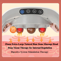 Ceinture de massage électrique automatique chauffante Shiatsu avec pierres vibrantes pour le dos, les épaules, la taille et l'abdomen