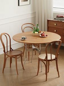 Chaise de restaurant en bois massif nordique, chaise Sonnette, chaise vintage en rotin tissé, 18 chaises - Product Image 5