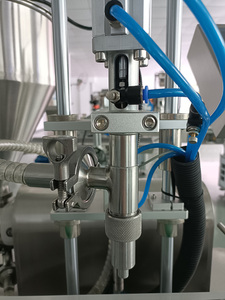 FK-GJS-1 kinh tế đầu duy nhất tự động dày Kem Dán Máy chiết rót cho mứt trái cây với băng tải - Product Image 3