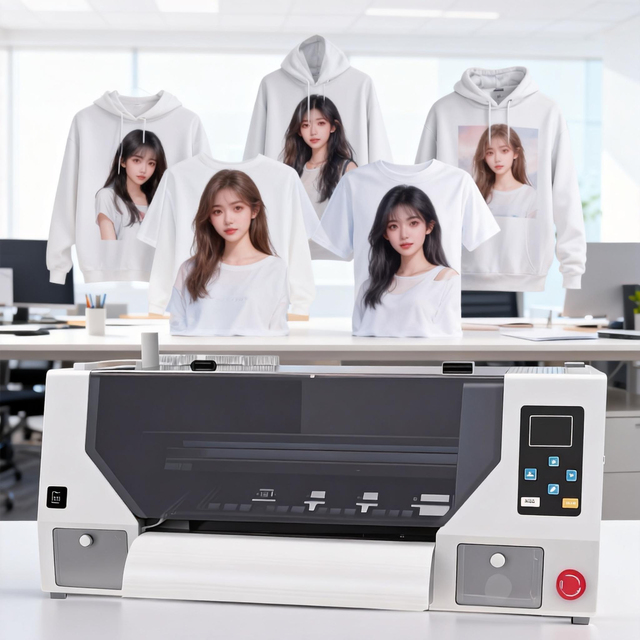 DTF Full-Automatic Epson Head Large Format A1A2A3 600mm Cloth Printer with Stainless Steel and 3-Year Warranty New DTF Ink
