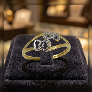 Anillo de Oro Amarillo Original de 22 Quilates para Mujer, Acabado Brillante, para Compromisos, Eventos Nupciales, Ocasiones Festivas y Uso Diario - Product Image 3