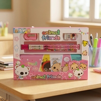 Boîte de papeterie en carton écologique en gros pour les fournitures scolaires des enfants avec impression de logo personnalisé