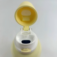 Bouteille d'eau sport en forme de gourde, inspirée du style rétro chinois, anti-fuite, réutilisable, portable, avec poignée et paille