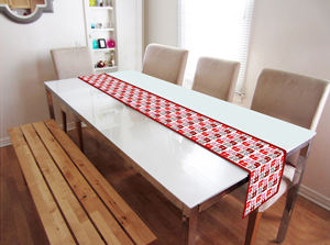 Chemin de table imprimé simple 100 % coton pur, tissu doux, imperméable et durable, décoration de table pour la maison, la cuisine, l'hôtel - Product Image 6