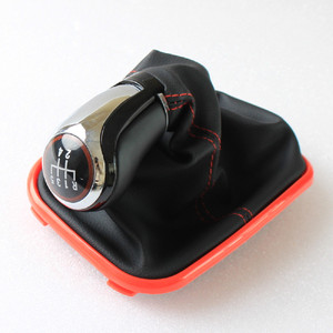 Perilla de palanca de cambios roja para coche, pomo de 5 /6 velocidades de 12mm para VW BORA JETTA 4 <span class=keywords><strong>GOlf</strong></span> 4 MK4 <span class=keywords><strong>1998</strong></span> 1999 2000 2001 2002 2003 2004 2005 2006 - Product Image 4