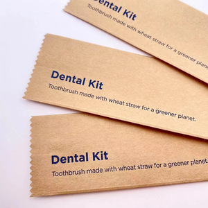 Pochette en <span class=keywords><strong>papier</strong></span> <span class=keywords><strong>kraft</strong></span> personnalisée pour sacs de voyage jetables pour brosse à dents dentifrice avec impression de logo sac en <span class=keywords><strong>papier</strong></span> pour couverts pour l'artisanat - Product Image 3