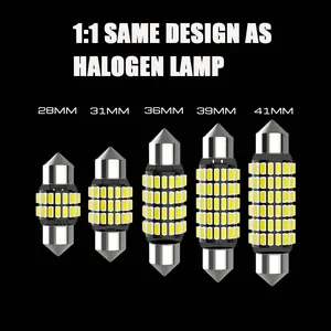 فائق السطوع 350 لومن حافلة خالية من الأخطاء 39 من can42 بوصة Festoon ، 3425 DE3423 لمبات LED للوحة ترخيص الداخلية