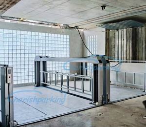 4-Post hidrolik luar ruangan mobil baja pengangkat parkir Lift otomatis lantai ke lantai Transfer <span class=keywords><strong>Platform</strong></span> untuk Carports peralatan angkat otomatis - Product Image 2