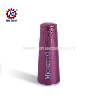 Máquina Automática para Cápsulas de Vino Espumoso con Sistema PLC, Engranajes y Motor para Cápsulas de Aluminio en Relieve y Lámina de Polialuminio, Llenado de Aceite