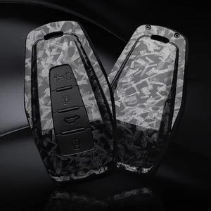 Étui de protection pour clé de voiture style fibre de carbone ABS pour Geely Coolray Atlas Boyue NL3 Emgrand X6 X7 EX7 GT GC9 Borui, accessoires pour porte-clés - Product Image 4