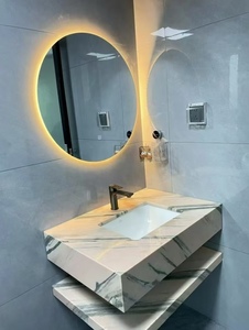 Marbre rose fumé poli moderne en gros, taille personnalisée, résistant aux taches, pour cour extérieure, villa, table à manger, table basse, <span class=keywords><strong>salle</strong></span> <span class=keywords><strong>de</strong></span> <span class=keywords><strong>bain</strong></span> - Product Image 4