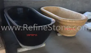 Sıcak satış tasarım antika doğal beyaz mermer taş küvet