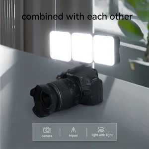 LedカメラライトRGB84pcs写真フィル照明充電式無段階調整可能LedビデオSelfieリングライト