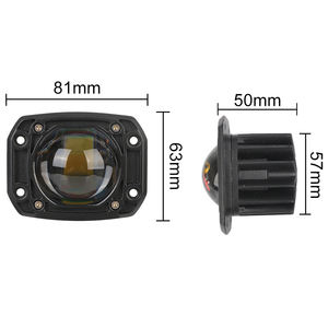 ไฟหน้ารถมอเตอร์ไซค์ LED สปอตไลท์ 3 นิ้ว ทรงสี่เหลี่ยม ไฟเดี่ยว/ไฟคู่ ขนาดเล็ก ไฟตัดหมอกสำหรับขับขี่ ใช้แทนไฟเดิมของรถมอเตอร์ไซค์ - Product Image 5
