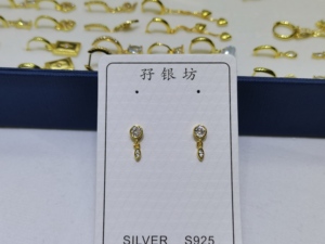 Myf 925เงินสเตอร์ลิงเครื่องประดับต่างหูชุบทองต่างหูตะขอขายส่ง925เงินประเทศไทย - Product Image 5