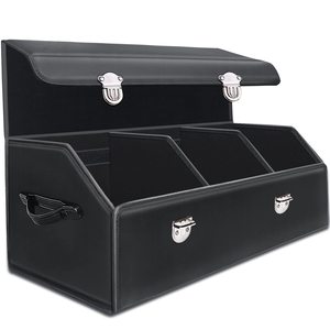 Nhà Máy Xe Thân Cây SUV Tổ Chức 30 Inch Da Đóng Mở Thân Cây Hàng Hóa Tổ Chức Có Thể Điều Chỉnh Tự Động Hàng Tạp Hóa Lớn Hộp Lưu Trữ - Product Image 1