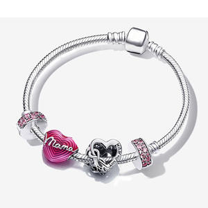 Pulsera <span class=keywords><strong>de</strong></span> Moda con Colgante <span class=keywords><strong>de</strong></span> Cristal Estilo Lujoso, Joyería <span class=keywords><strong>de</strong></span> Aleación DIY para Mujer, Diseño Minimalista Versátil - Product Image 6