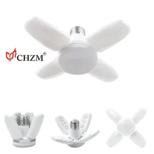 Mini Folding Lamp Short Fan Lamp 4 Leaf Bulb Household LED Folding Deformation Lamp Energy Saving Light