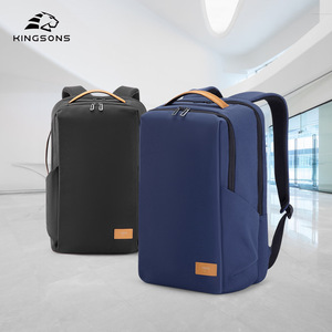 Kingsons Laptop <b>Backpack</b> 20-35L <b>Waterproof</b> Unisex Casual Travel <b>Backpack</b> With Handle Solid Color Blue - Product Image 2