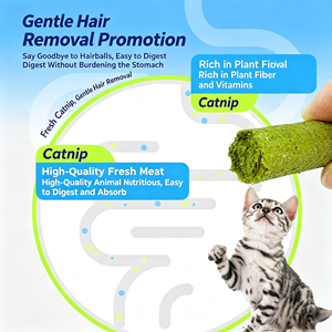 Bastoncini di Erba per Gatti Liofilizzati, Controllo dei Noduli di Pelo, Fibra Digestiva, Snack Naturale Senza Cereali per Gatti da Interno - Product Image 6