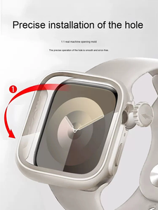 2025ใหม่เคส PC สีใส9H ป้องกันรอยขีดข่วนฟิล์มป้องกันหน้าจอสำหรับ <span class=keywords><strong>applewatch</strong></span> Series 11 42mm 46mm - Product Image 4