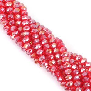 Fios de Contas de Cristal Lapidado de Vidro, Rondelle de Cristal de Vidro, Contas de Vidro Lampwork e Pulseira de Cristal Moldada por Compressão - Product Image 4