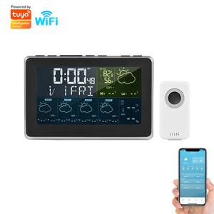Station météo sans fil RSH avec réveil, écran LCD couleur, port de charge USB, surveillance de la température et de l'humidité pour la maison et l'hôtel - Product Image 1