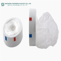 Protège-tuyaux jetables stériles transparents Sani-Sleeve, type préservatif, pour pilules et liquides, épaisseur 35 microns, diamètre extérieur 60 mm, diamètre intérieur 20 mm
