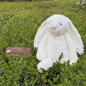 ตุ๊กตากระต่ายหูดาว<span class=keywords><strong>สี</strong></span>ขาว/เทา น่ารัก สนุกสนาน ของเล่นตุ๊กตาขนสั้นนุ่มสบาย ของขวัญสำหรับเด็ก ขนาด 31-50 ซม. บรรจุฟองน้ำ - Product Image 2