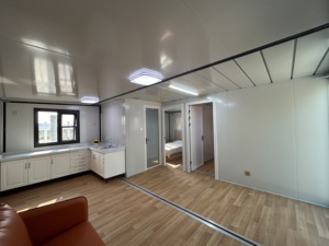 Maison de conteneur modulaire extensible préfabriquée imperméable de luxe de 10 pieds, bureau, bâtiment, appartement, atelier, bureau à domicile à vendre - Product Image 5