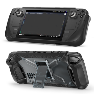 Coque de protection avec couvercle de sangle de béquille pour Console de <span class=keywords><strong>jeu</strong></span> <span class=keywords><strong>Steam</strong></span> Deck étui de protection anti-chute - Product Image 1