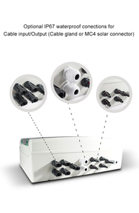 Boîte de combinaison/jonction/distribution électrique étanche PV DC pour système de panneaux solaires 2-16 voies - Product Image 5