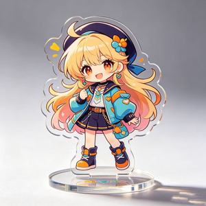 Support en acrylique DIY pour idole Kpop, personnalisé, style dessin animé/<span class=keywords><strong>manga</strong></span>, transparent, impression écologique, lenticulaire, holographique, pailleté, à effet scintillant - Product Image 6
